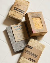 Load image into Gallery viewer, Wool Eco Dish Sponge - 2 Pack