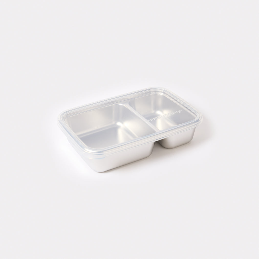 Stainless Steel Divided Food Container - 28oz