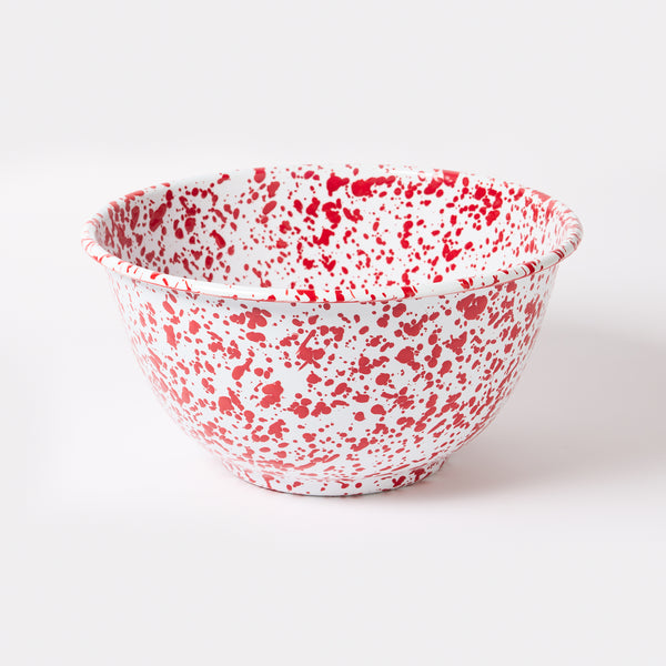 Splatter Enamelware Salad Bowl