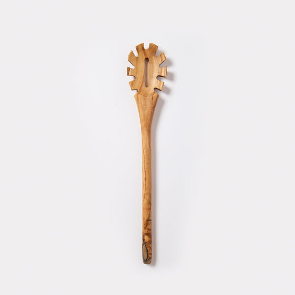 Olive Wood Spaghetti Server