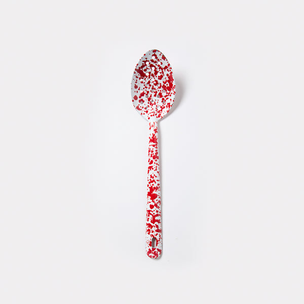 Splatter Enamelware Slotted Spoon
