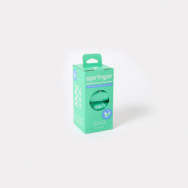 Recycled Plastic Dog Poop Bags - 8 Pack
