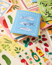 Load image into Gallery viewer, Swedish Dish Cloth - Food Patterns
