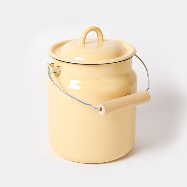 Enamel Milk Jug Compost Bin