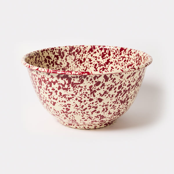 Splatter Enamelware Salad Bowl