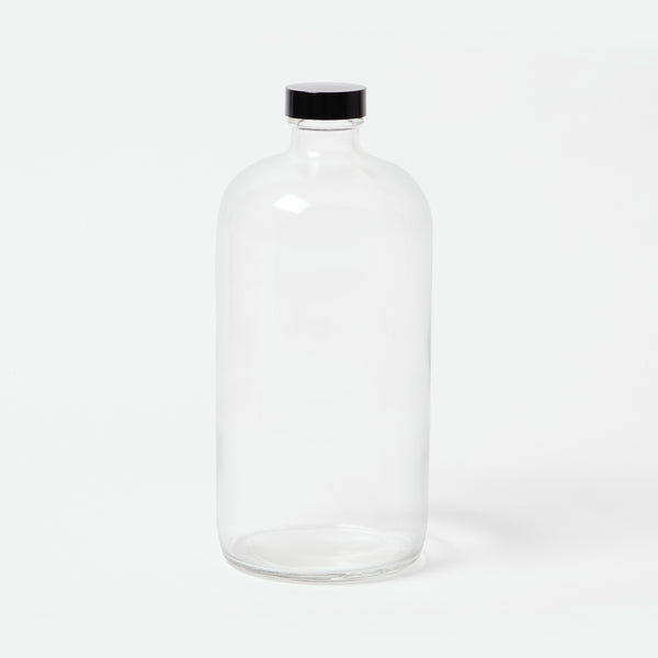 Clear Glass Bottle - 32oz